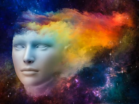 face with space clouds